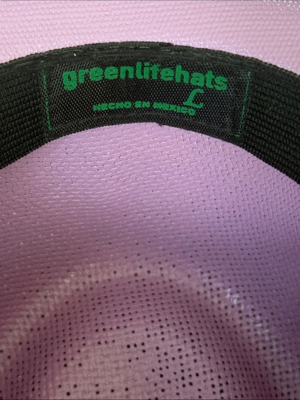 Greenlife Hats Lavender Fedora Hat Black Faux Leather Band Flower Embellishment